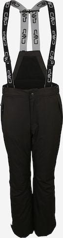 CMP Slimfit Spodnie outdoor 'SALOPETTE' w kolorze czarny: przód