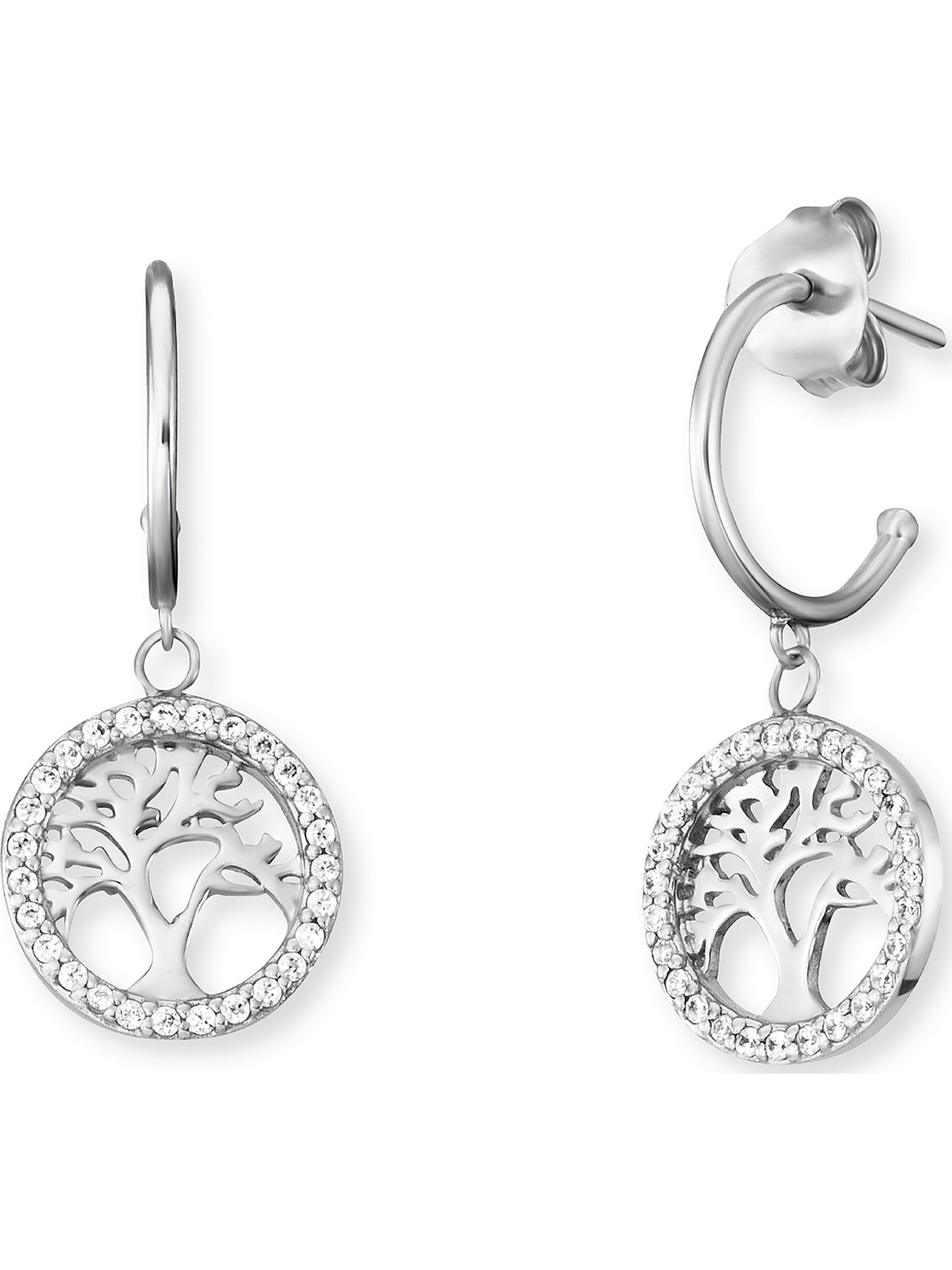 Engelsrufer Creole 'Lebensbaum' in Silber: Vorderseite