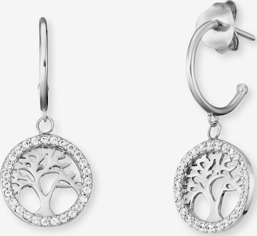 Engelsrufer Earrings 'Lebensbaum' in Silver: front