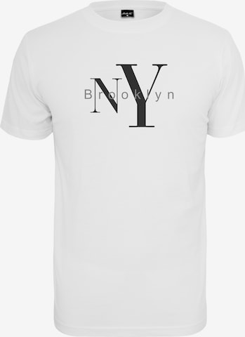 Mister Tee T-Shirt 'NY Brooklyn' in Weiß: predná strana