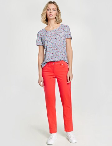 GERRY WEBER Slimfit Broek 'Best4me Roxeri' in Oranje