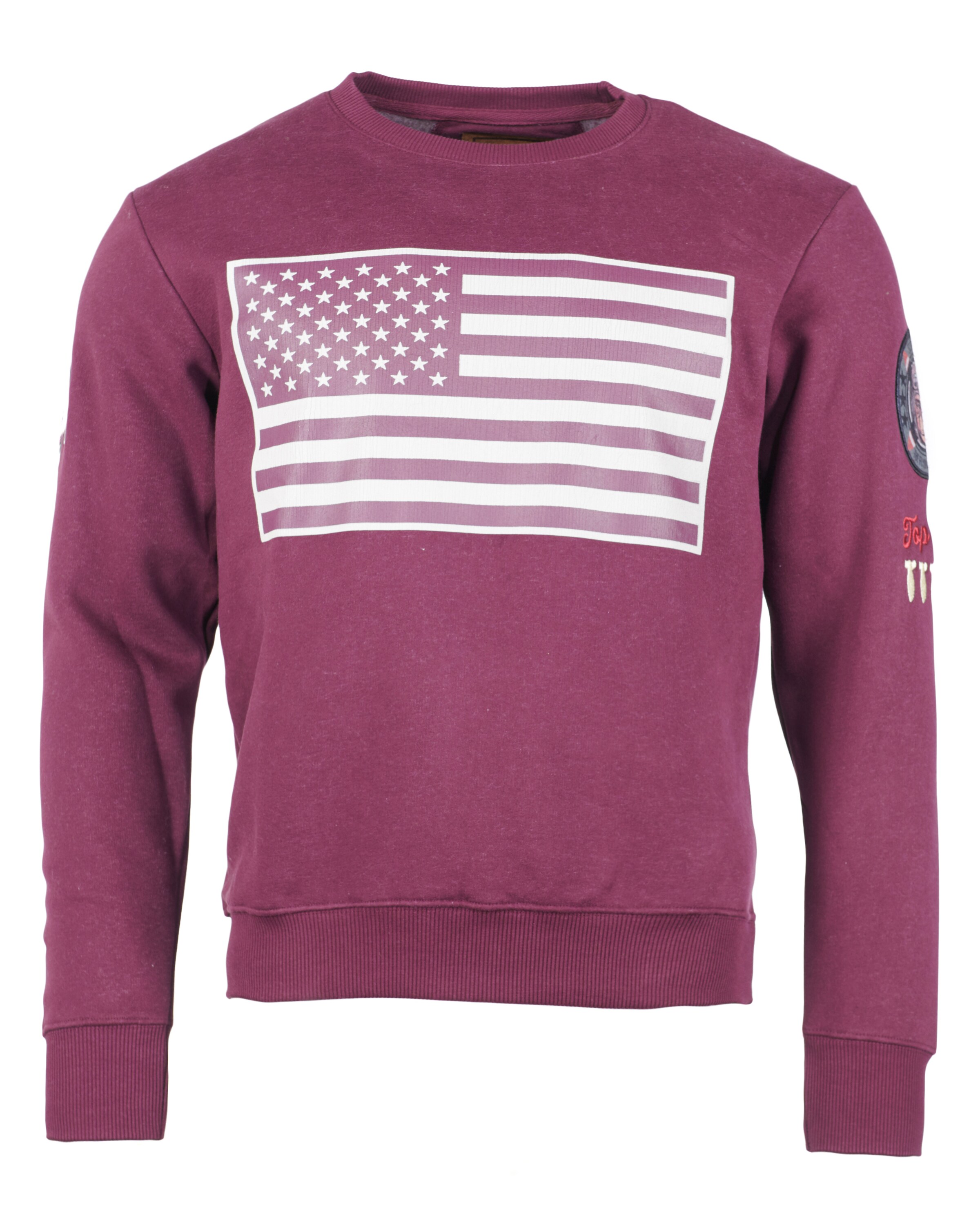 TOP GUN Sweater 'TG-9018' in Rot: Vorderseite