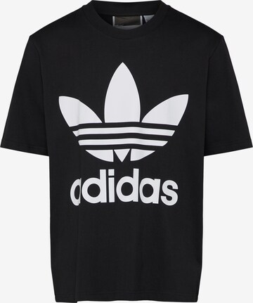 T-Shirt 'Trefoil' ADIDAS ORIGINALS en noir : devant