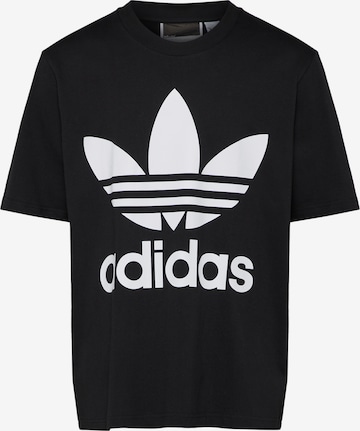 ADIDAS ORIGINALS Shirt 'Trefoil' in Zwart: voorkant