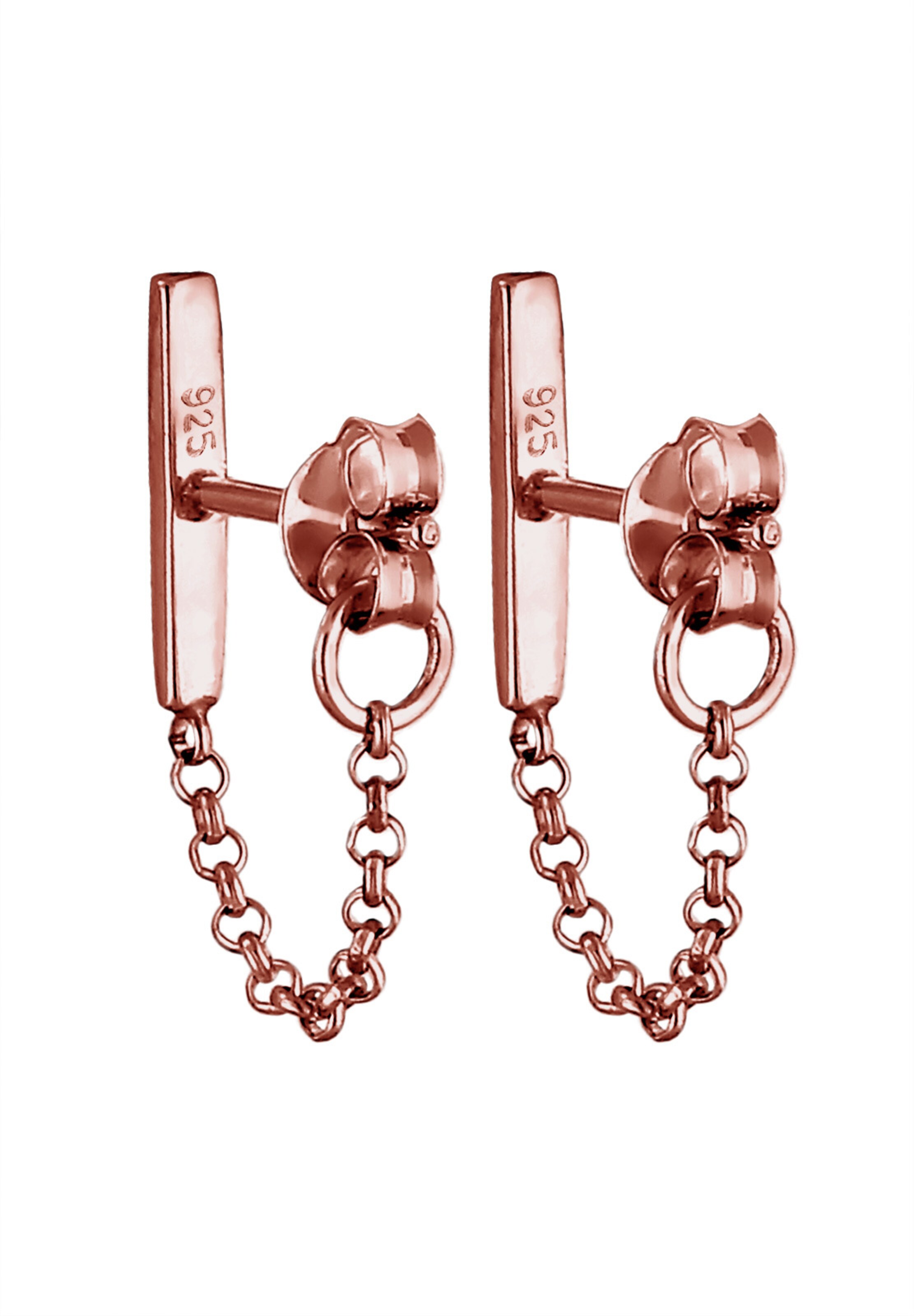 Boucles d'oreilles 'Geo, Kette' ELLI en or