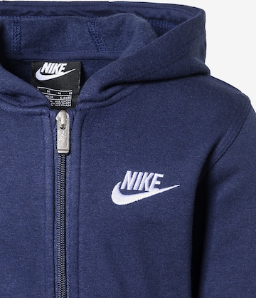 Nike Sportswear Sweatjakke 'Club' i blå