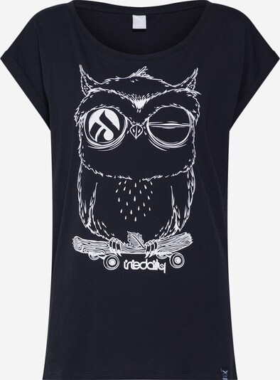 Iriedaily T-Shirt 'Skateowl 2' in schwarz / weiß, Produktansicht