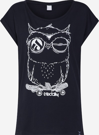 Tricou 'Skateowl 2' Iriedaily pe negru / alb, Vizualizare produs