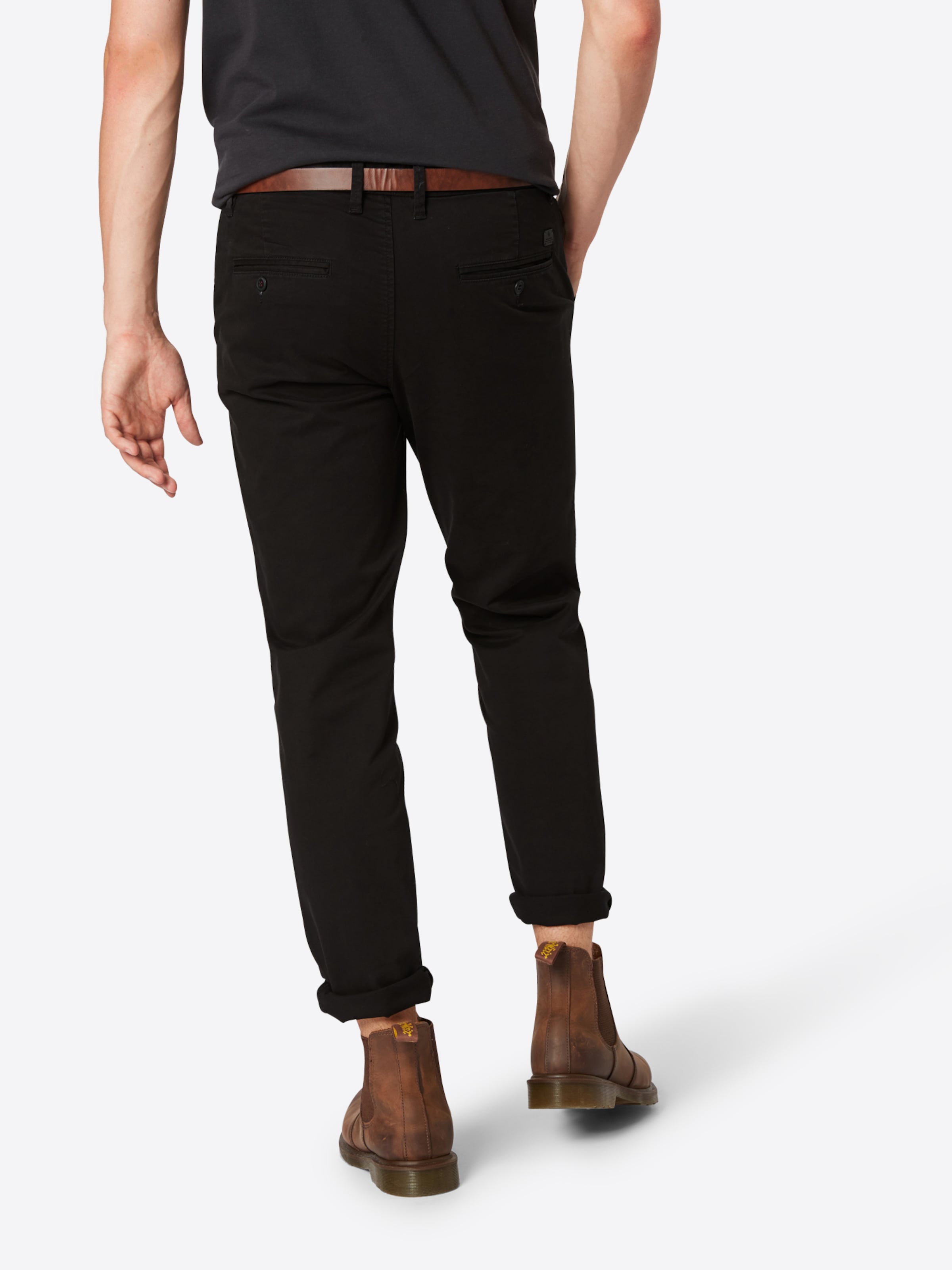 JACK & JONES Chino 'Cody Jjspencer' in schwarz: Rückansicht