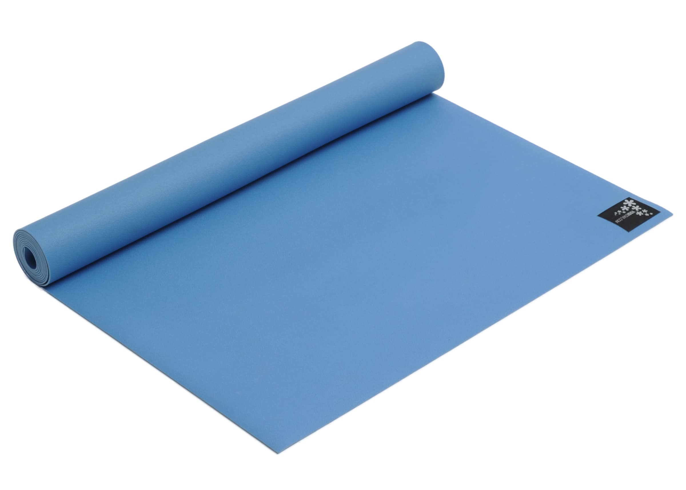 YOGISTAR.COM Matte in Blau: Vorderseite