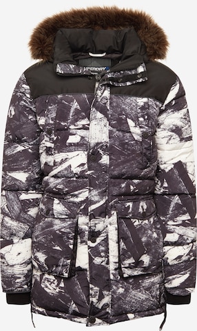 Superdry Parka zimowa w kolorze szary: przód