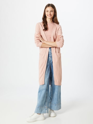 VILA Knitted Coat 'Ril' in Pink