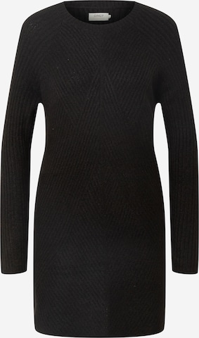 ONLY Knitted dress 'Carol' in Black: front