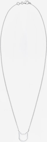 ELLI Necklace 'Katze' in Silver: front