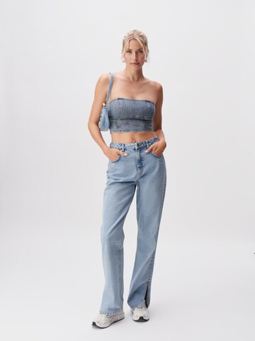 Cool Denim Bandeau Look by LeGer