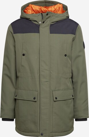 Only & Sons Tussenparka in Groen: voorkant