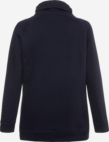 Ulla Popken Sweatshirt in Blauw: terug