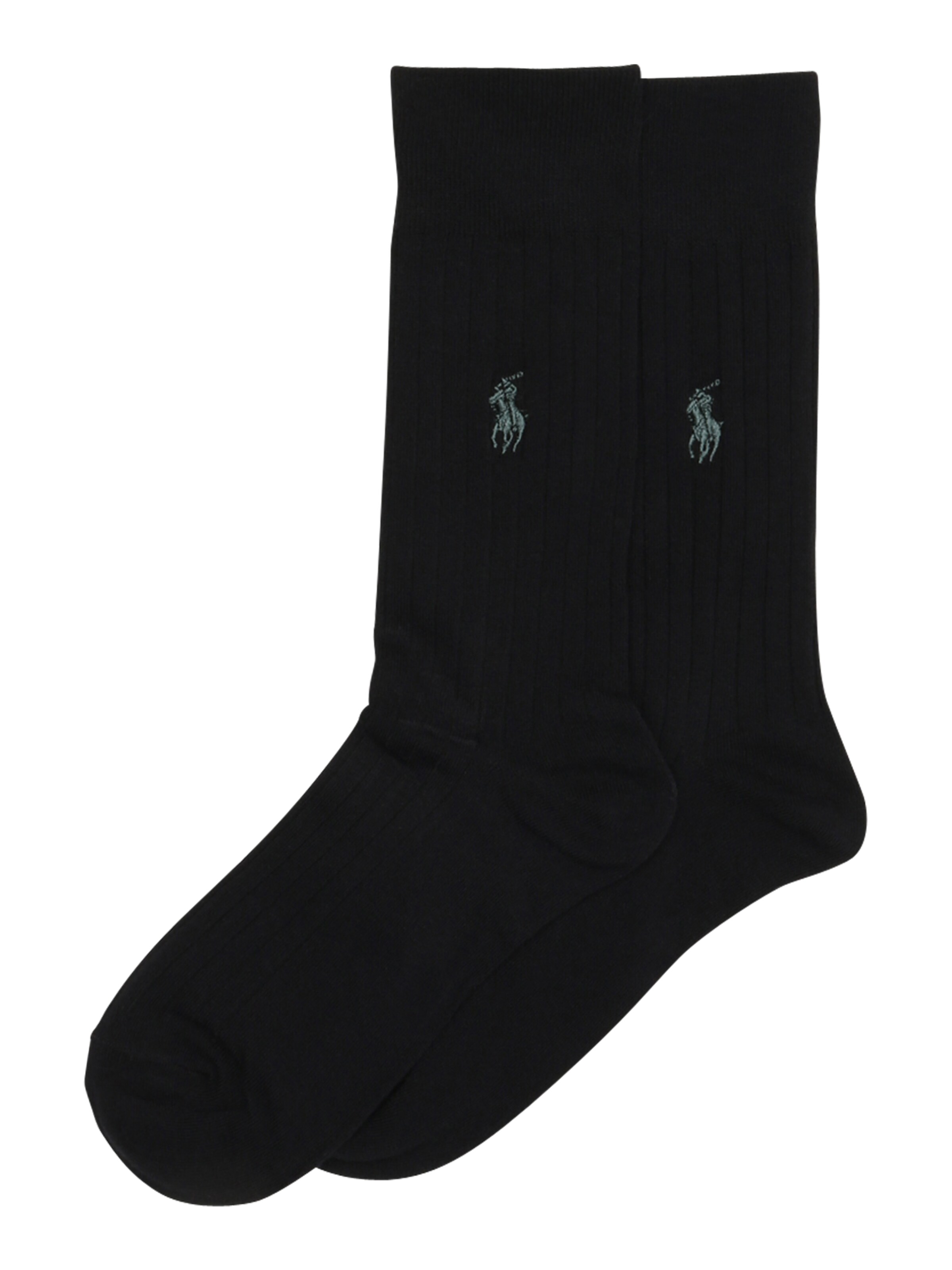 POLO RALPH LAUREN - Sokken 'RIB EGYPTIAN-SOCKS-2 PACK' in de kleur Zwart