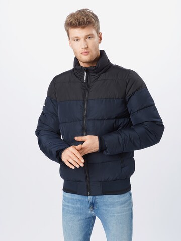 Superdry Regular Fit Jacke in Blau: predná strana