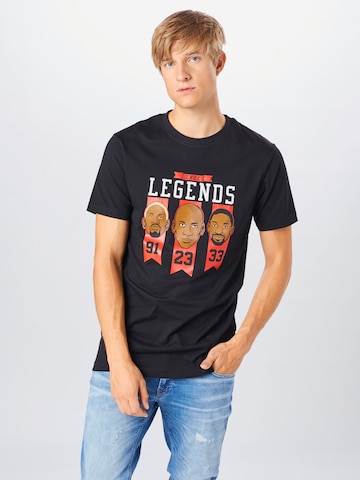 Mister Tee Regular fit Тениска в черно: отпред