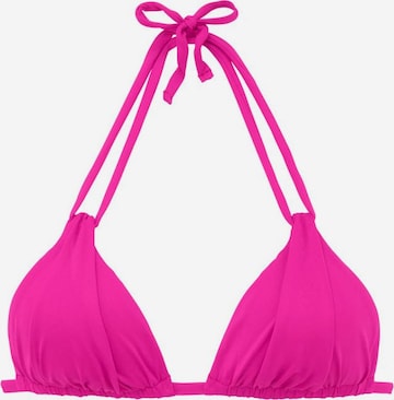 Triangolo Top per bikini 'Spain' di s.Oliver in rosa: frontale