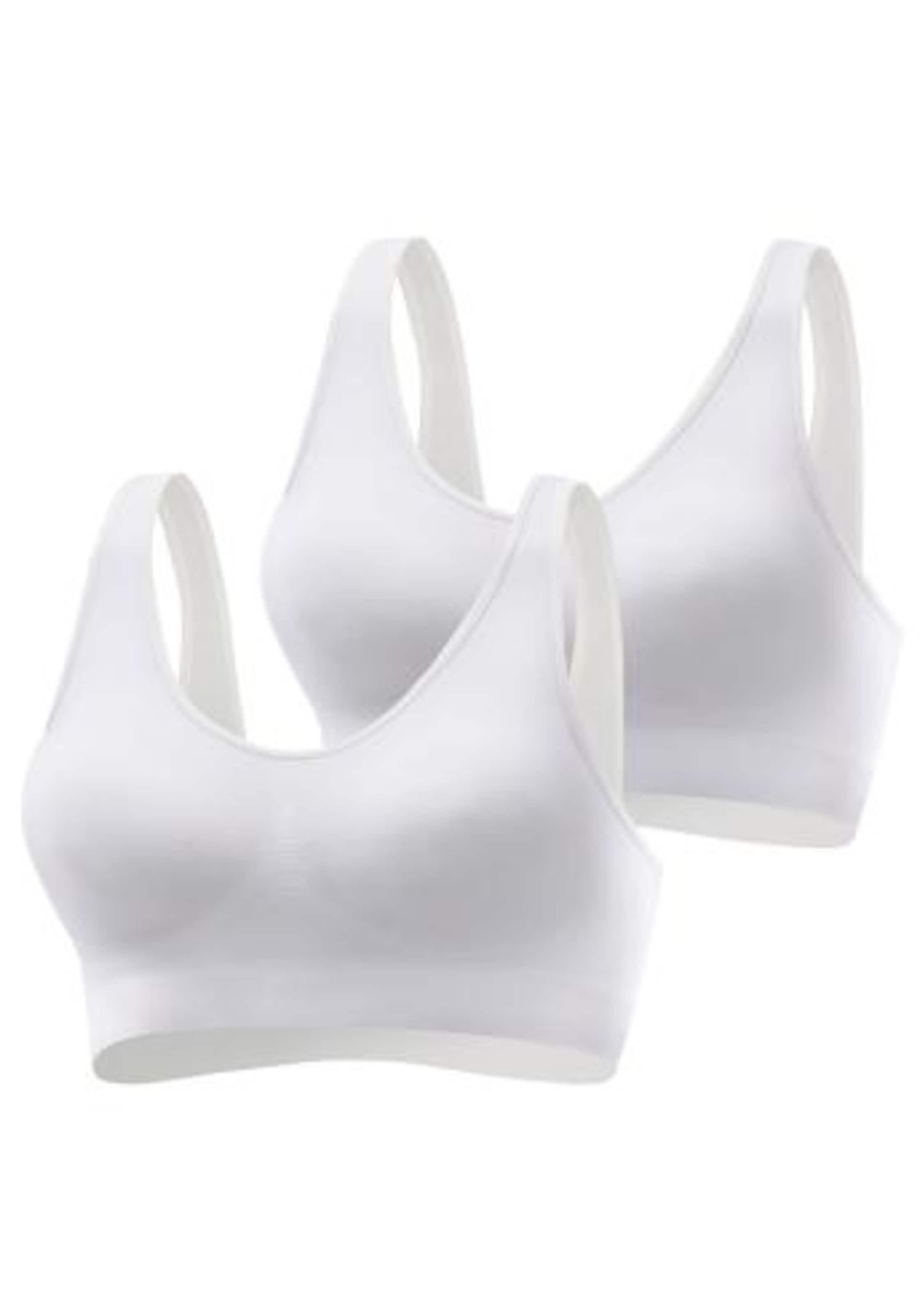 PETITE FLEUR Bra in White: front