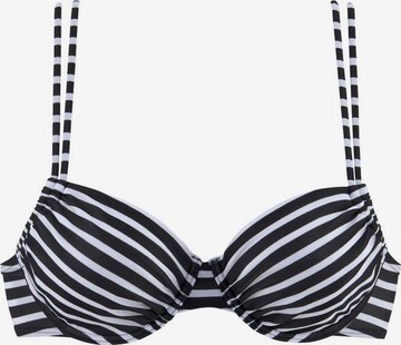 Top per bikini di VENICE BEACH in nero: frontale