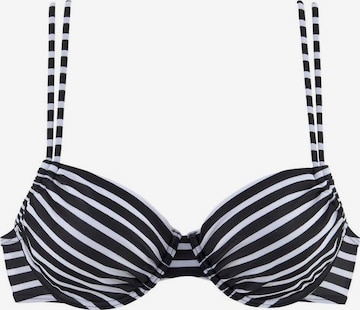 VENICE BEACH Push-up Bikinitop in Zwart: voorkant