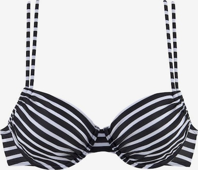 VENICE BEACH Hauts de bikini en noir / blanc, Vue avec produit