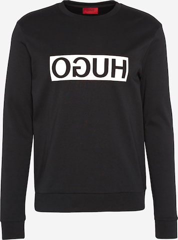 HUGO Red Sweatshirt 'Dicago' in Zwart: voorkant