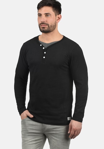 !Solid Layershirt 'Doriano' in Schwarz: predná strana