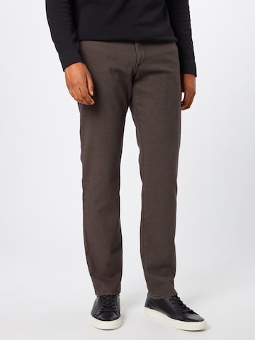 Regular Pantalon 'Cadiz' BRAX en marron : devant