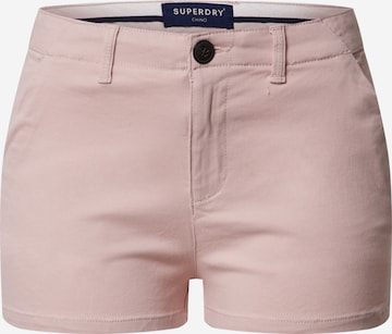 Superdry Trousers in Pink: front