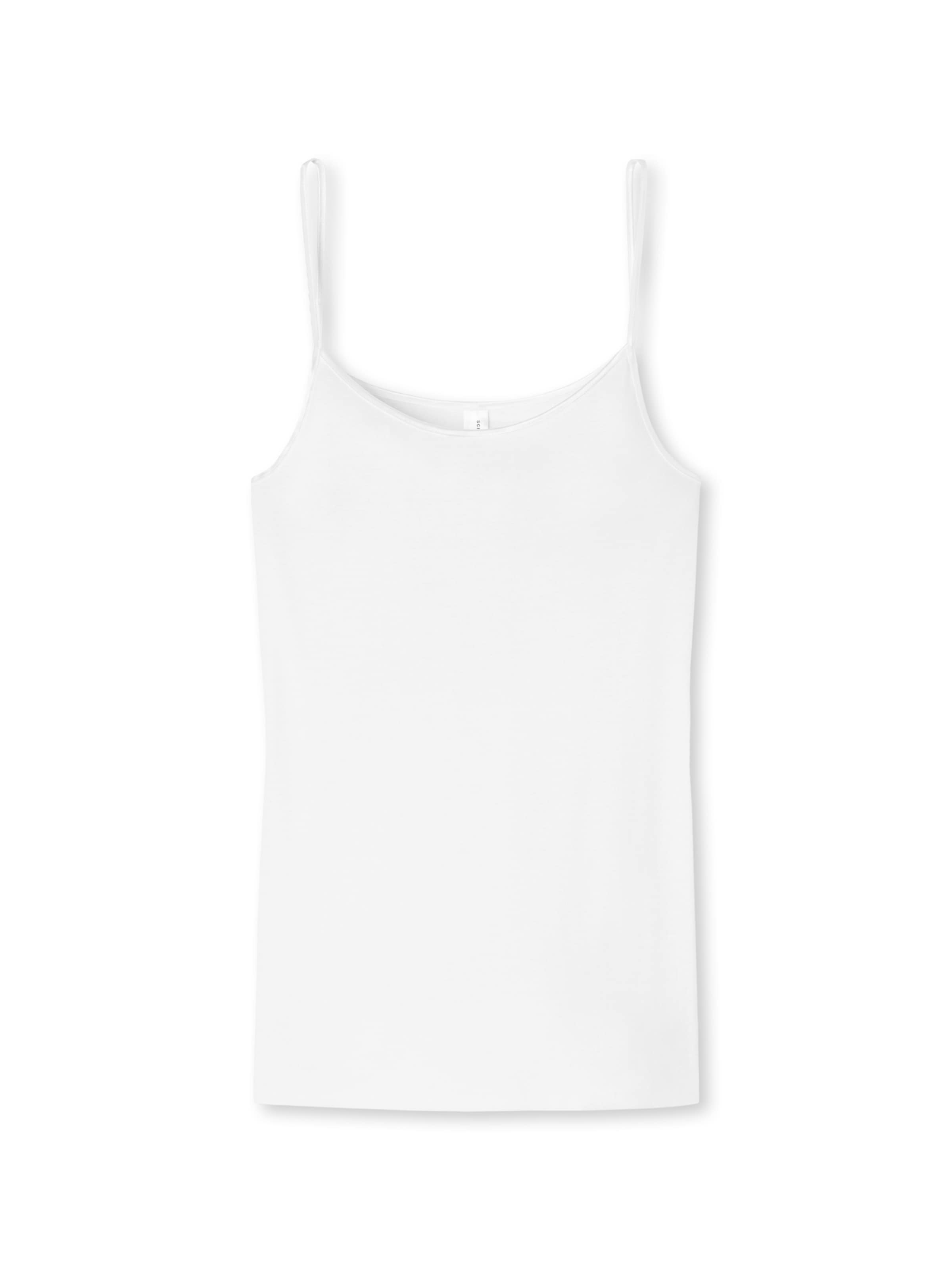 Maillot de corps 'Luxury' SCHIESSER en blanc : devant
