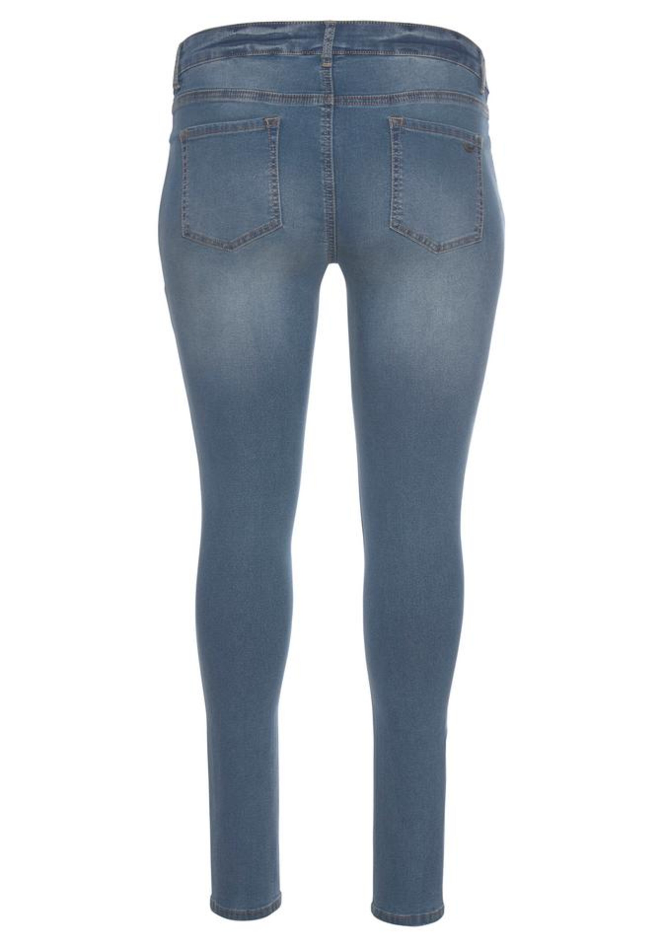 Frauen Große Größen ARIZONA Arizona Skinny-fit-Jeans »Ultra Stretch« in Blau - LY01781