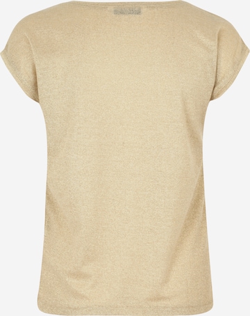 ONLY T-Shirt 'Silvery' in Beige