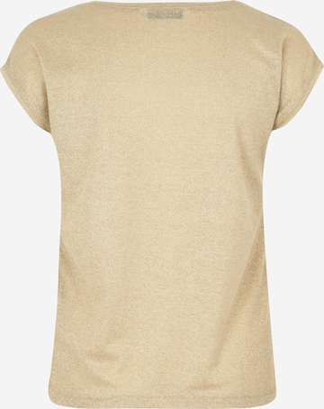 ONLY T-shirt 'Silvery' i beige