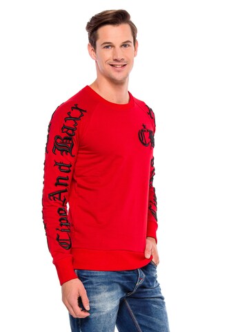 CIPO & BAXX Sweatshirt in Rot