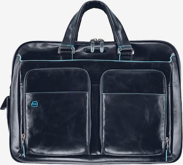 Piquadro Document Bag 'Blue Square' in Blue: front