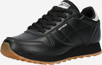 Baskets basses SKECHERS en noir : devant