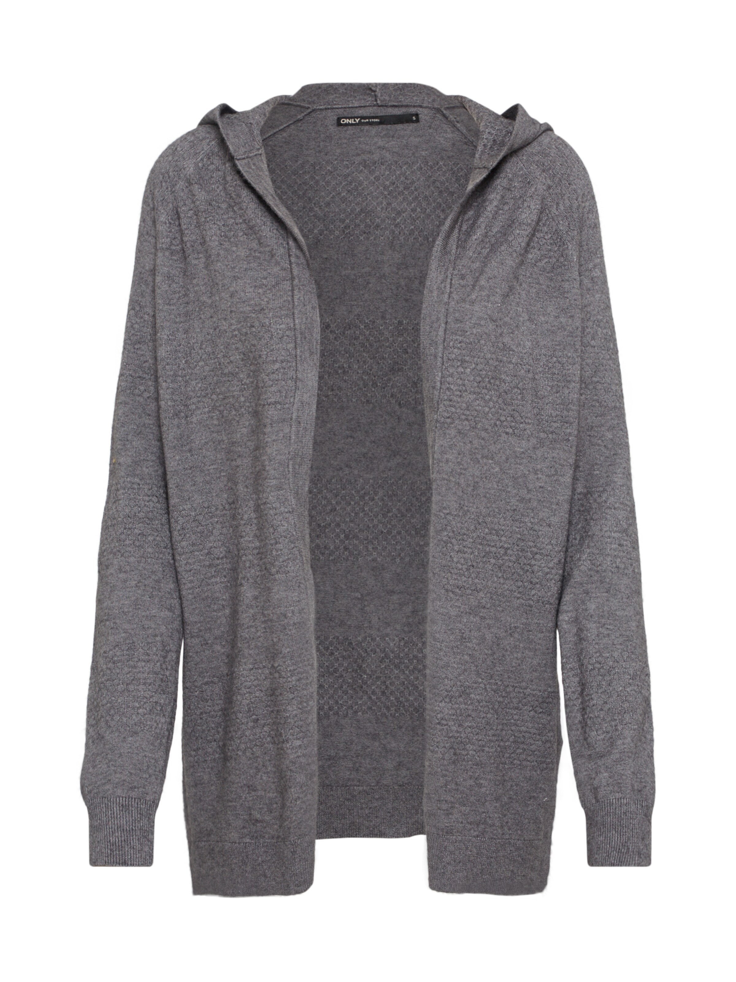 ONLY - Gebreid vest in de kleur Grijs gemêleerd