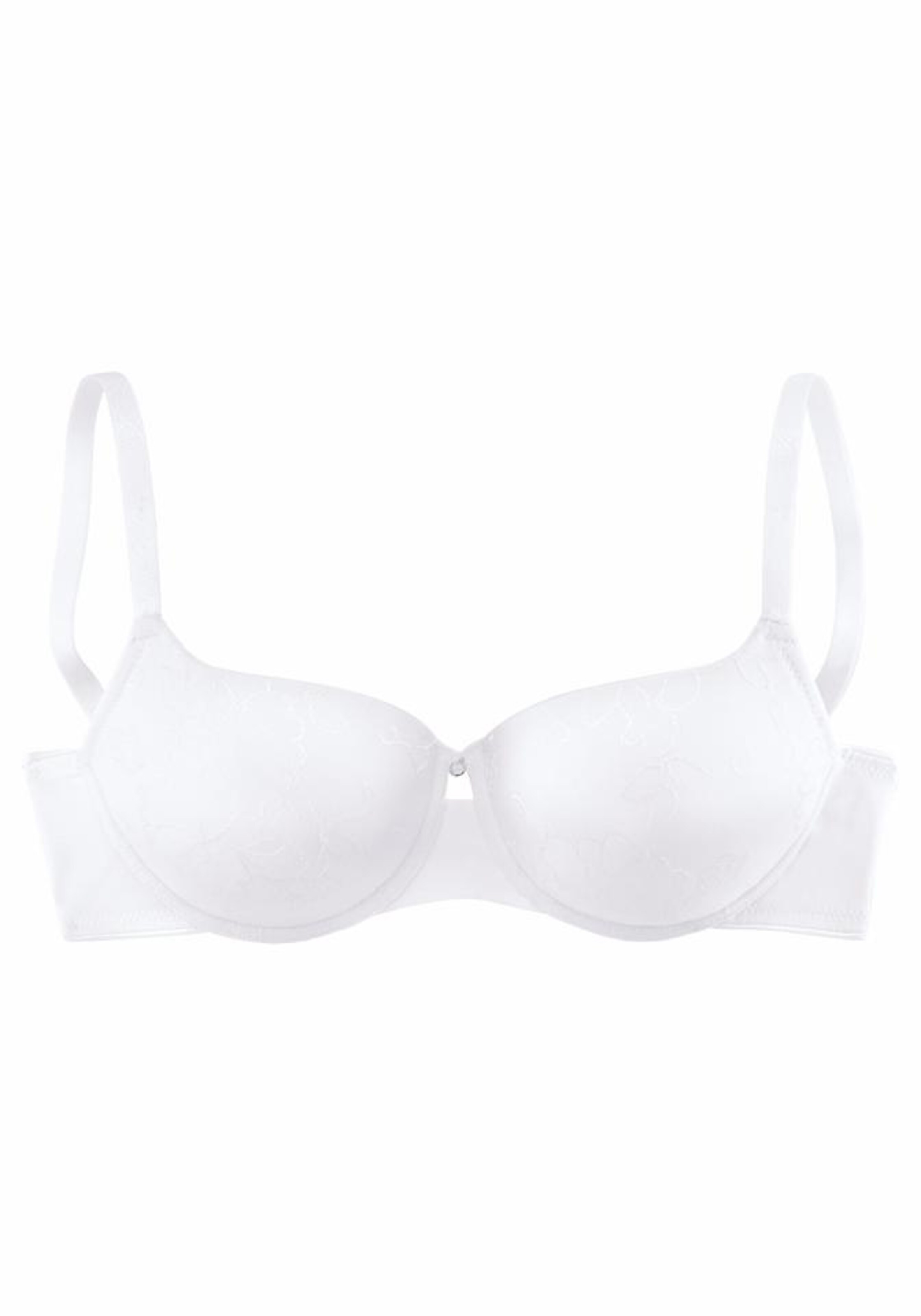NUANCE - Schalen-BH mit edlem Jacquardmuster in weiß