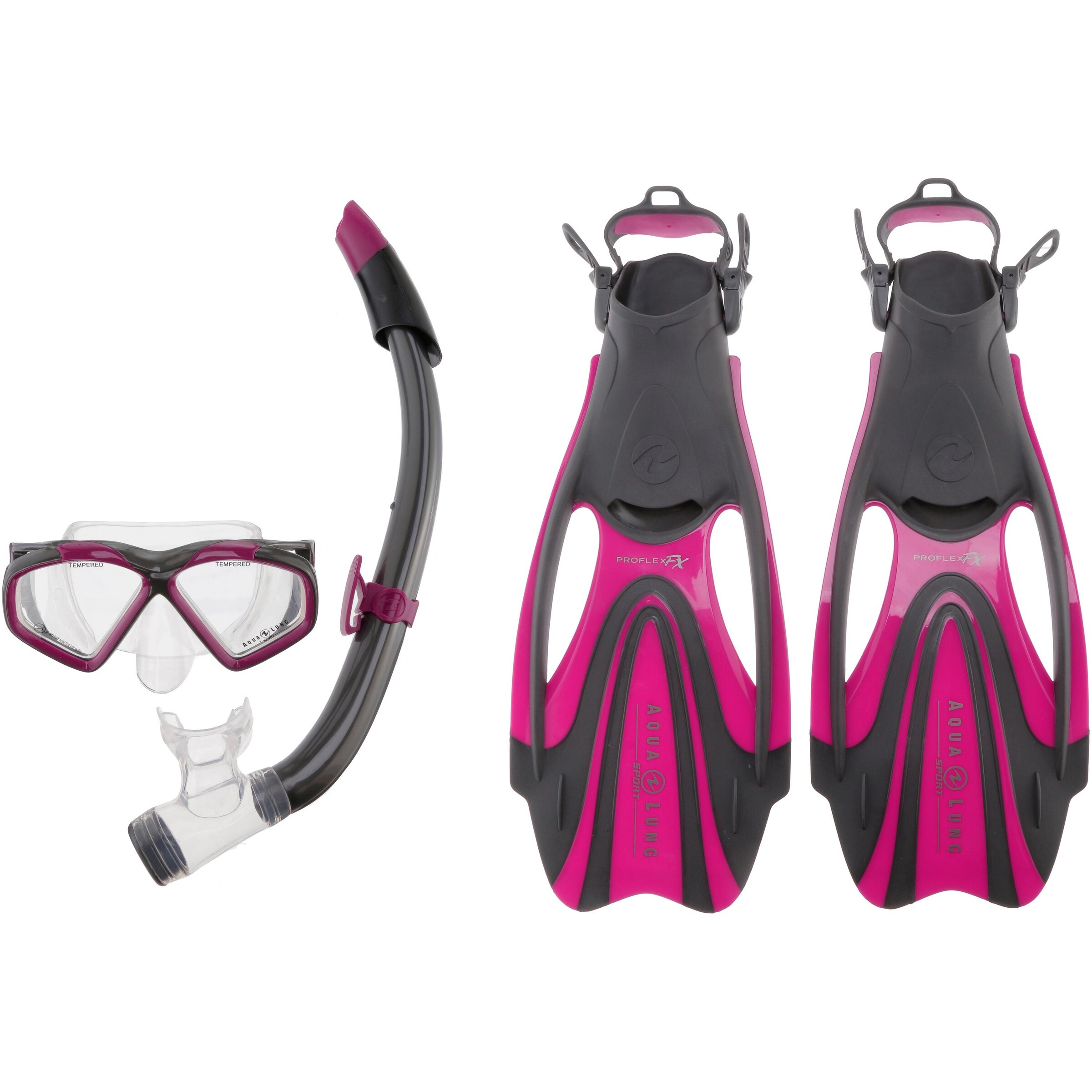 Aqua Lung Sport - Schnorchelset 'Hawkeye' in anthrazit