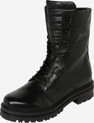 MJUS Lace-Up Ankle Boots 'Doble' in Black: front