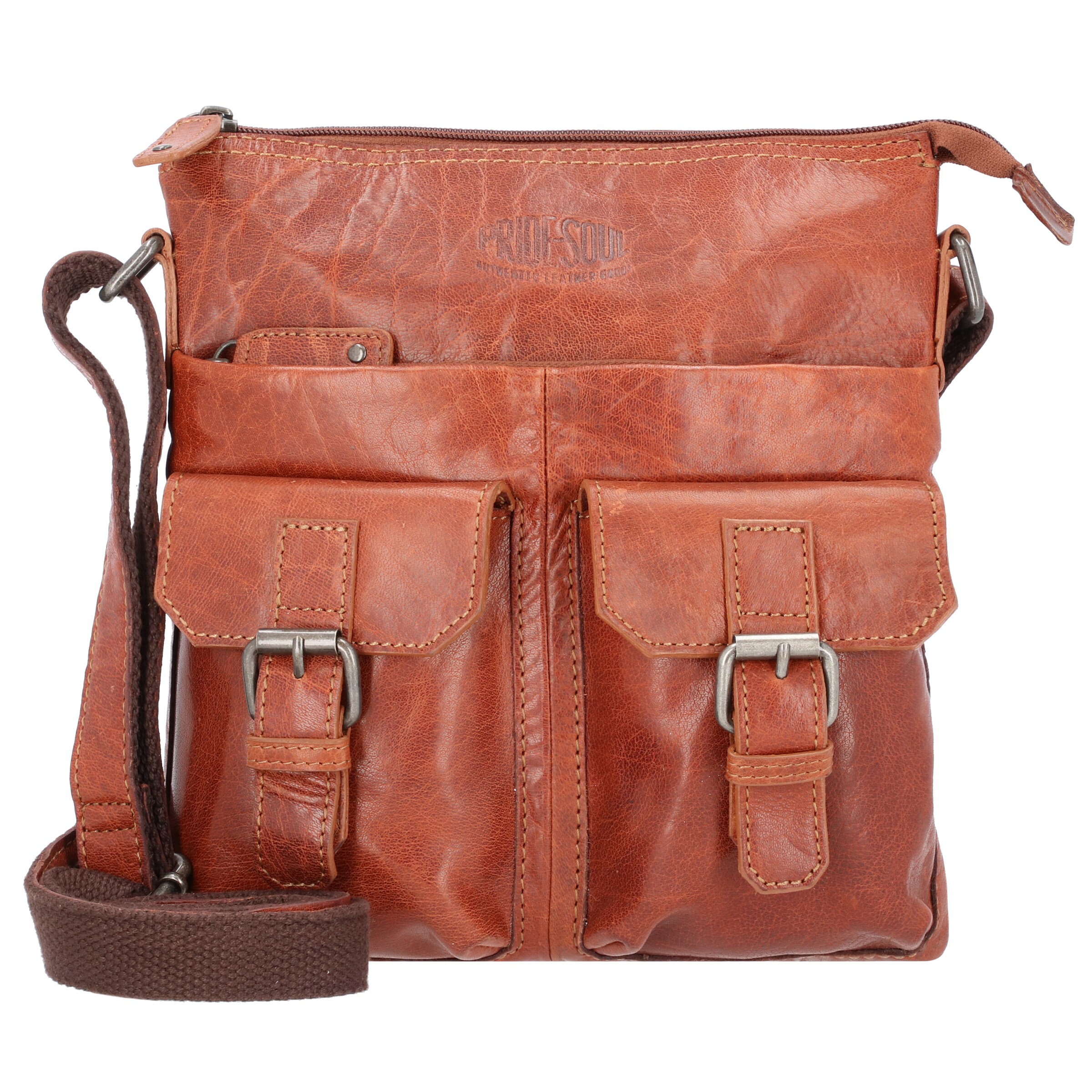 Pride and Soul Crossbody bag in Brown: front