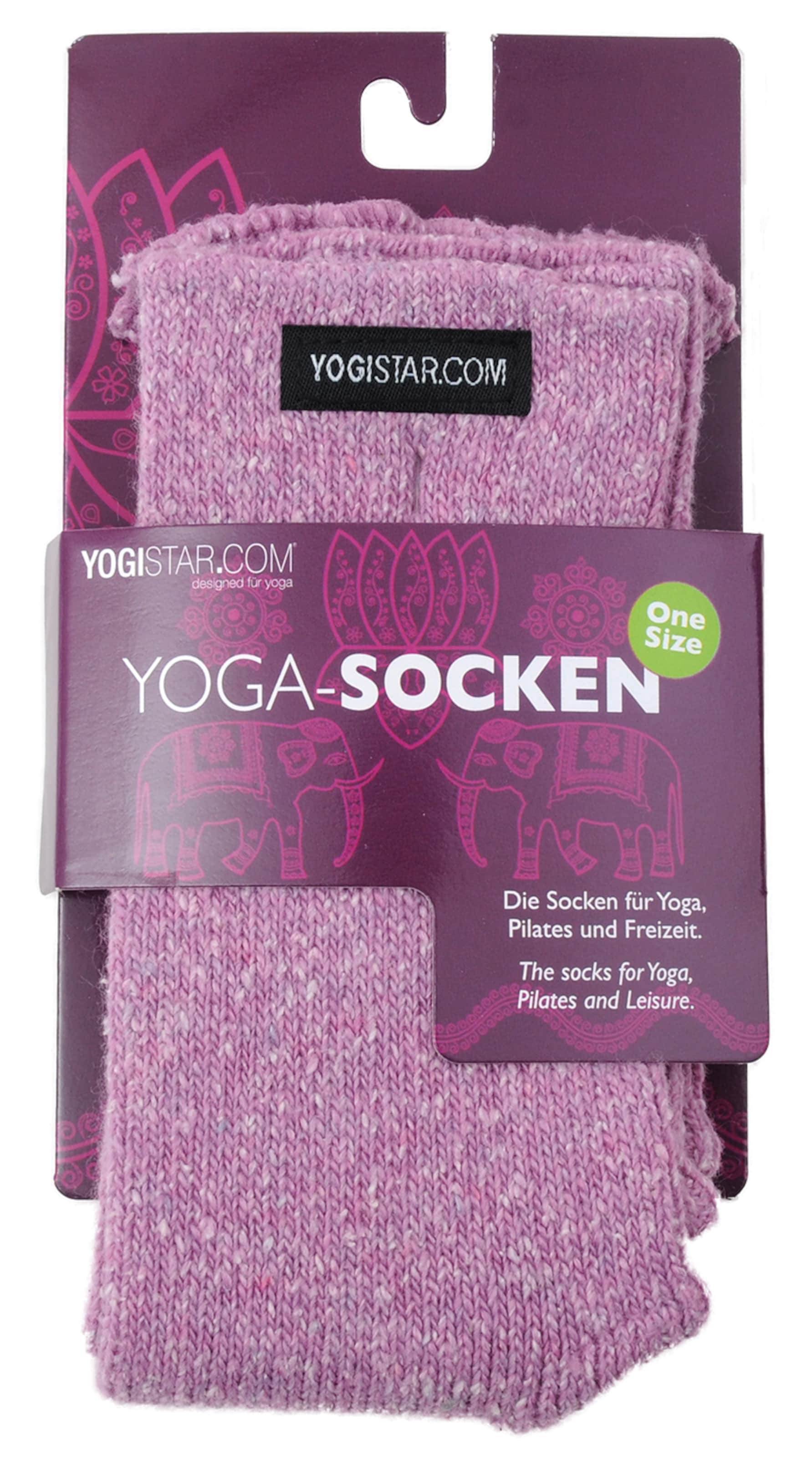 YOGISTAR.COM Yoga-socken in Pink 