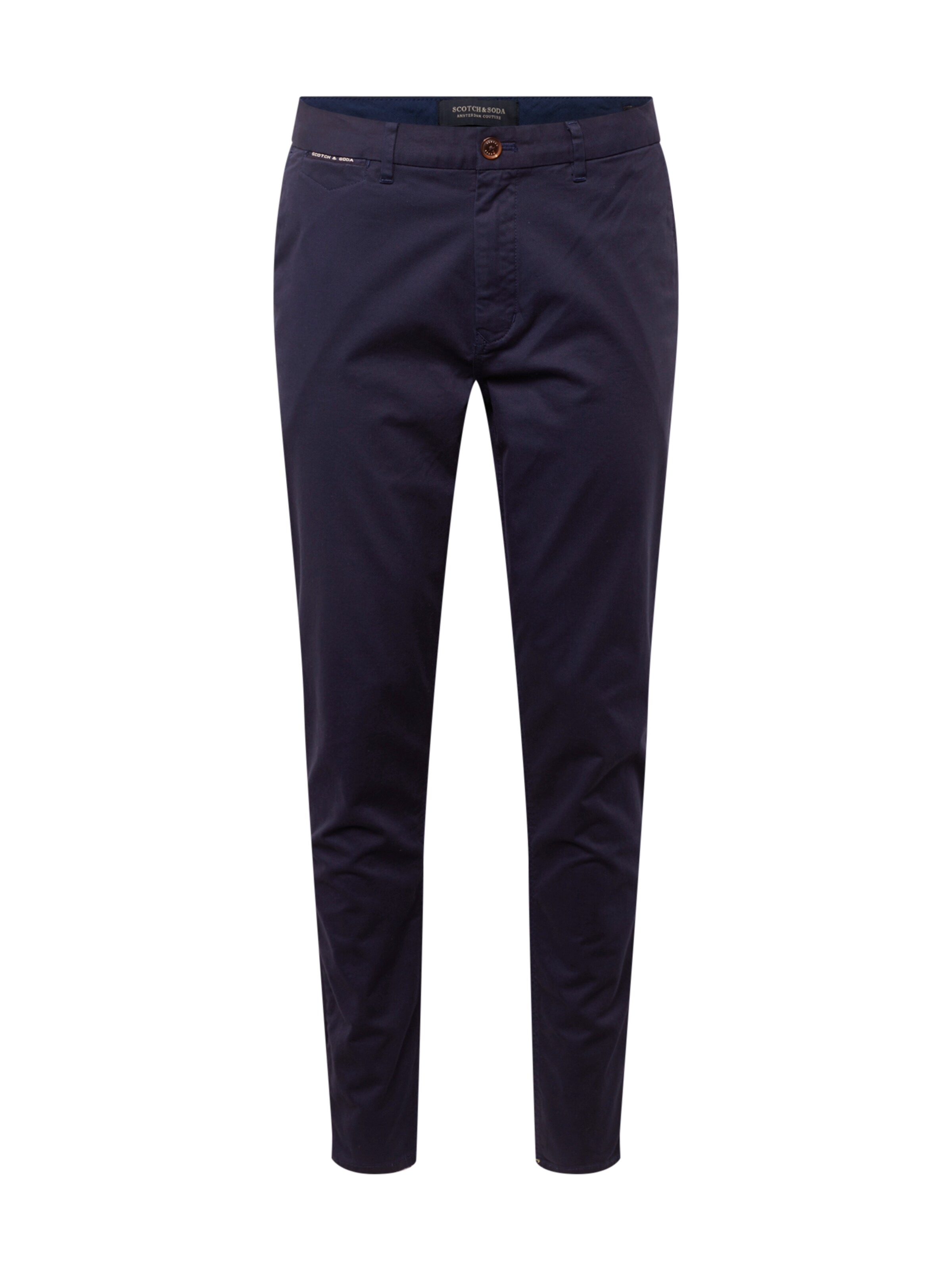 SCOTCH & SODA - Chino 'Mott' in de kleur Kobaltblauw