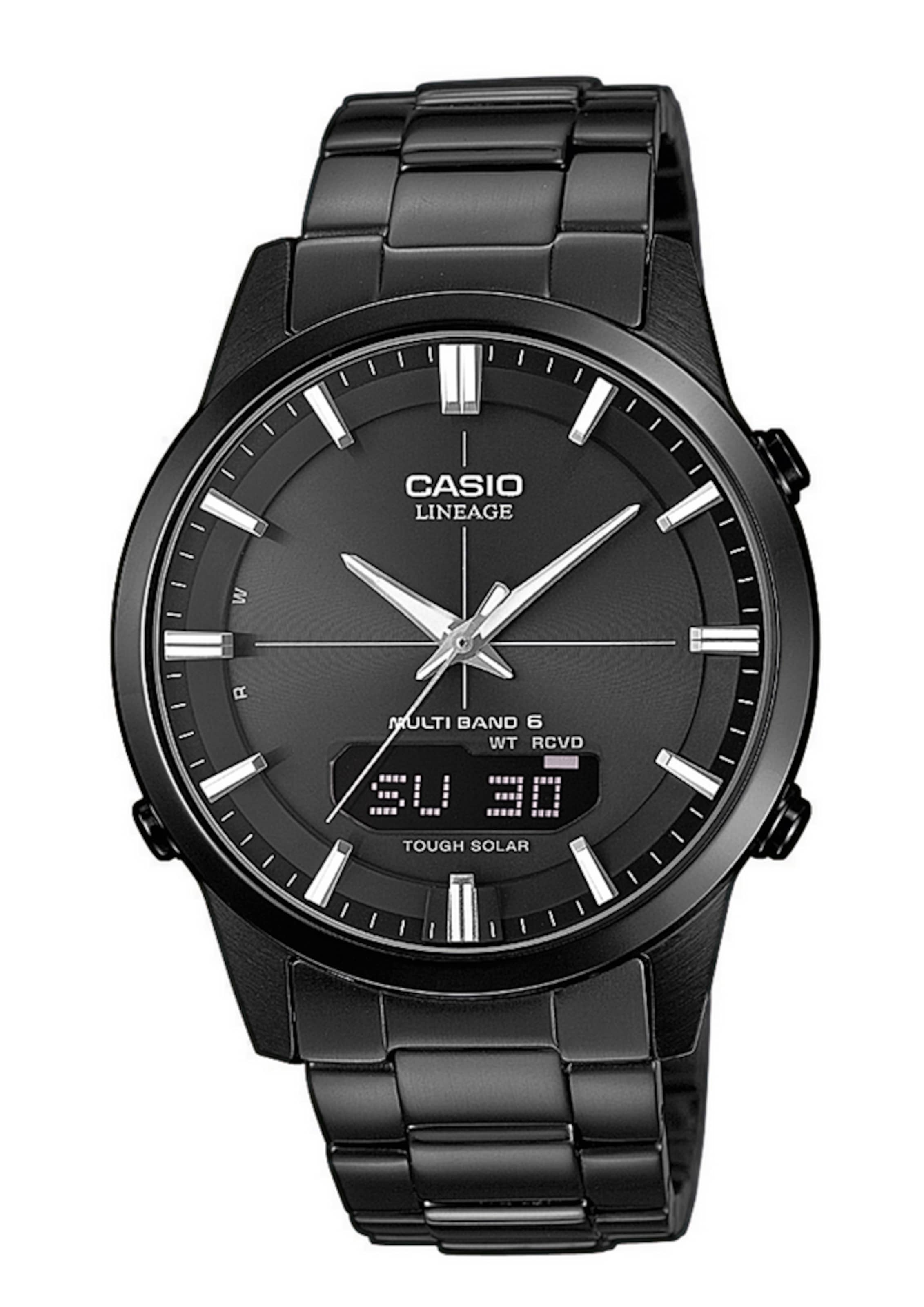 CASIO Uhr in Schwarz: Vorderseite
