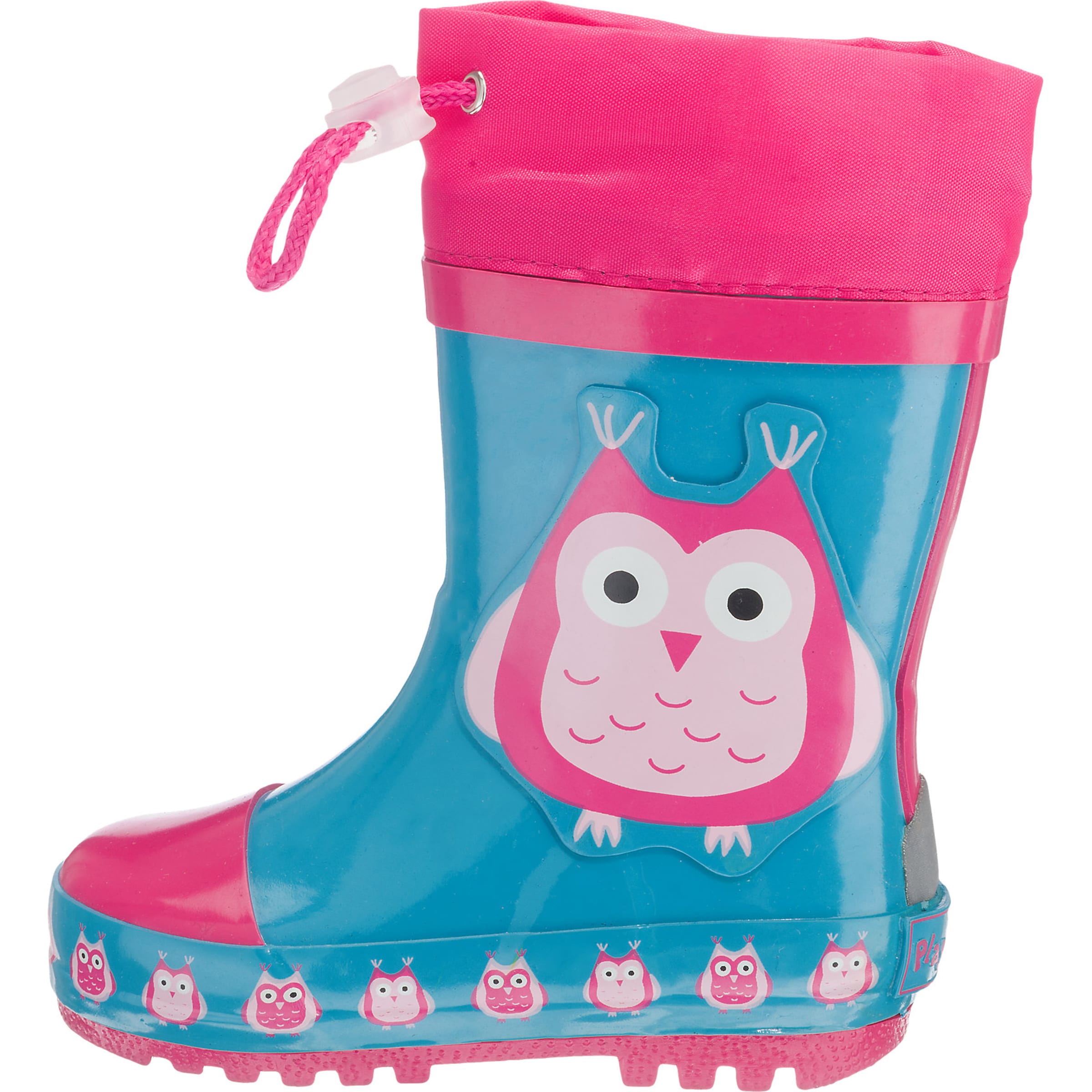 PLAYSHOES Rubber boot 'Eule' in Blue