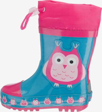 PLAYSHOES Rubber boot 'Eule' in Blue